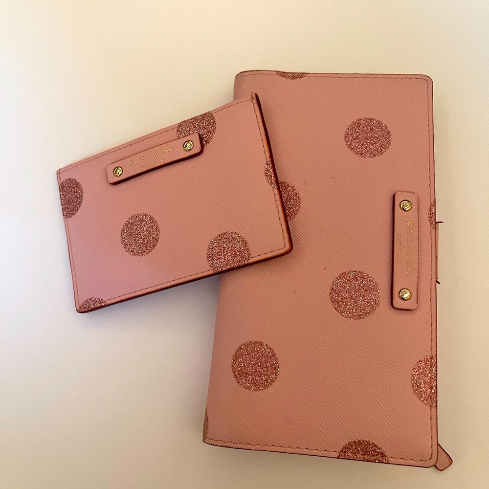 Kate Spade wallet and card holder set